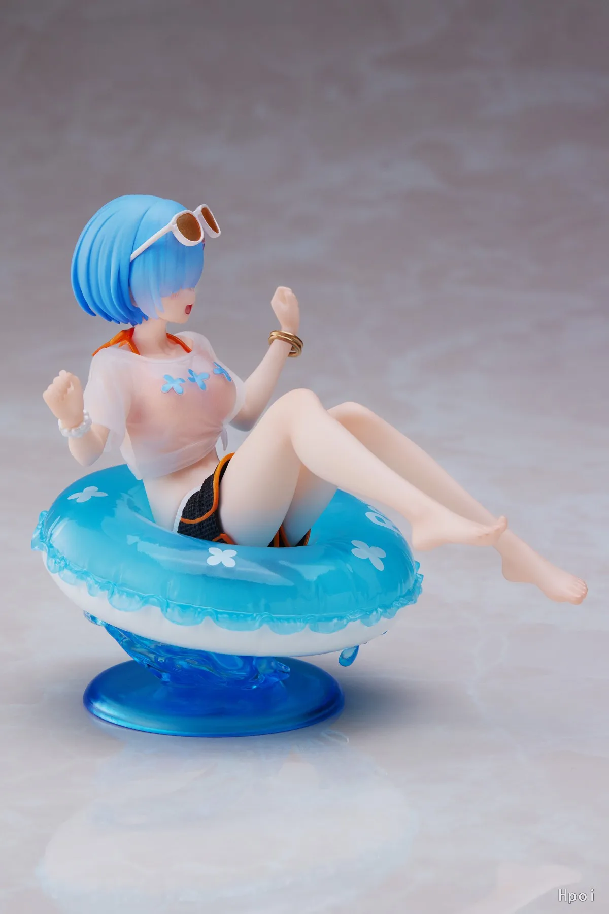 10CM Rem Figure Sexy Swimming Ring Swimsuit Re:Life In A Different World From Zero Action Figure Anime Model Toy Doll PVC