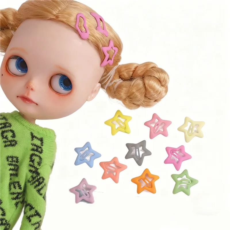 

Для куклы BJD Blythe 1/6 1/12 OB11 заколка для волос с челкой красочные мини 2,5 см 3 см заколки для волос головные уборы одежда аксессуары