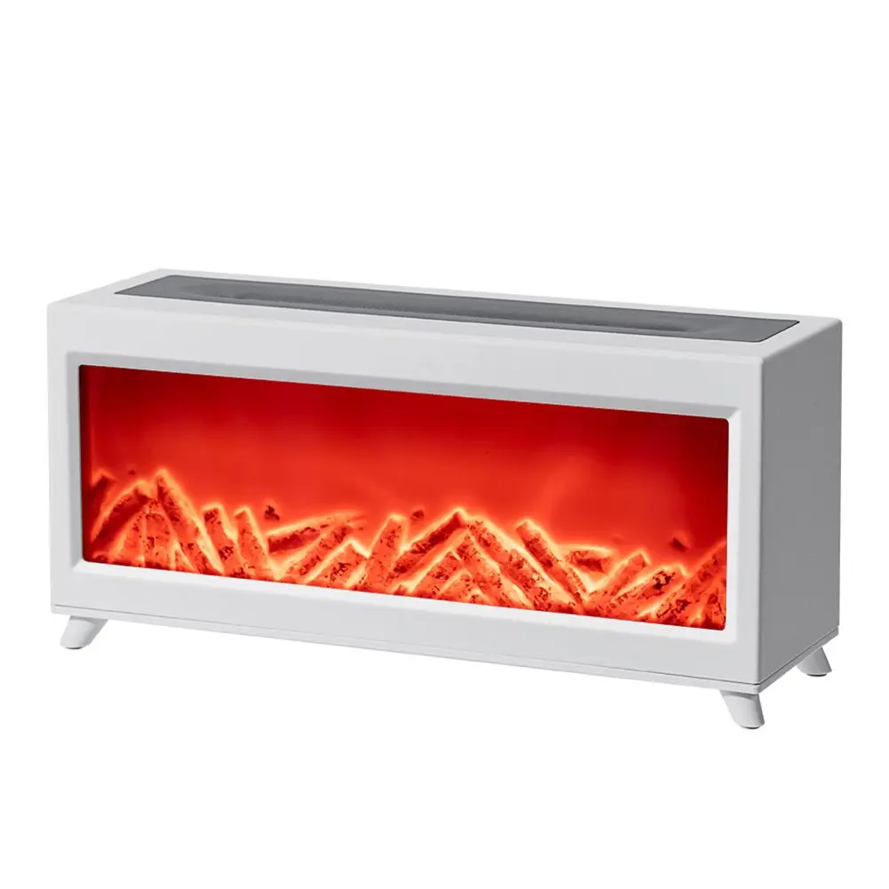 3D Flame Aromatherapy Humidifier with Remote Control Creates Cozy Ambiance and Soothing Mist for Home or Office