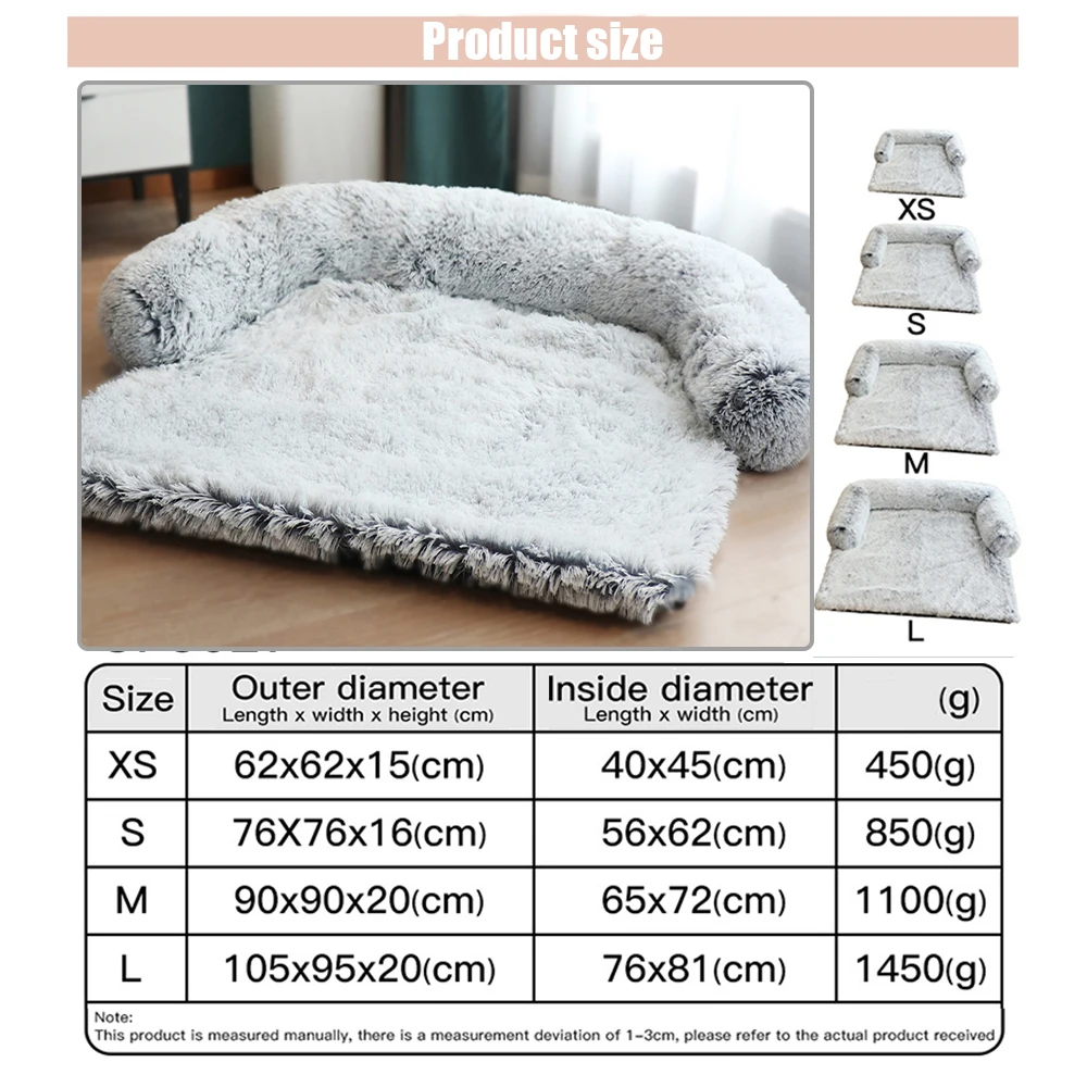 NONOR Washable Dog Pubby Beds Mats for Large Sofa Blanket Winter Warm Pets Car Floor Cover Ortopedic Large Dog Bed Cama Perro