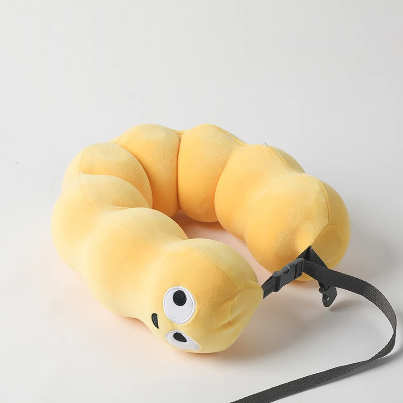 Ergonomic Gourd Contour Memory Foam U Neck Pillow Relieve Neck Pressure for Office Afternoon Nap Student Classroom Rest