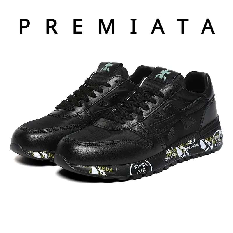 PREMIATA Men's Casual Sneakers Shoes New black Fashion Breathable Running Sports Shoes Fashion Sneakers for Men Premiata