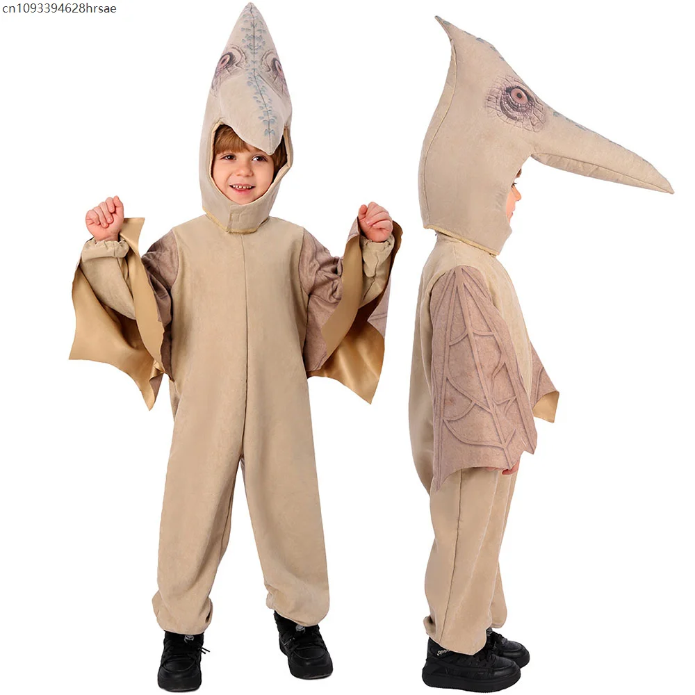 

Child Pterodactyl Costume Boys Yellow Outfits Flying Dinosaur Realistic Pterosaur Halloween Costume Pterodactyl Suit for Kids