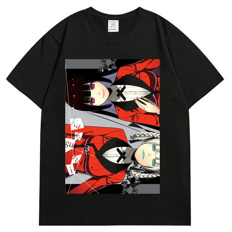 

Men/Women Anime T-Shirt KAKEGURUI Jabami Yumeko Mary Saotome Graphic Cotton Tee