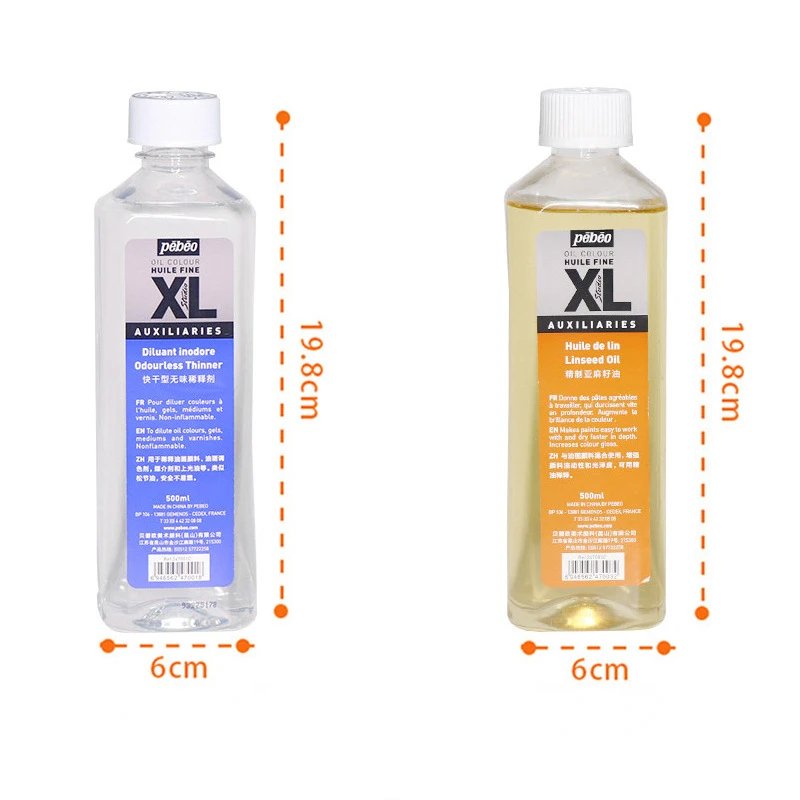 Olej lniany do malowania olejnego, szybkoschnący, rozpuszczalny, bezwonny Pigment, esencja neutralna, 500ml — zdjęcie 5