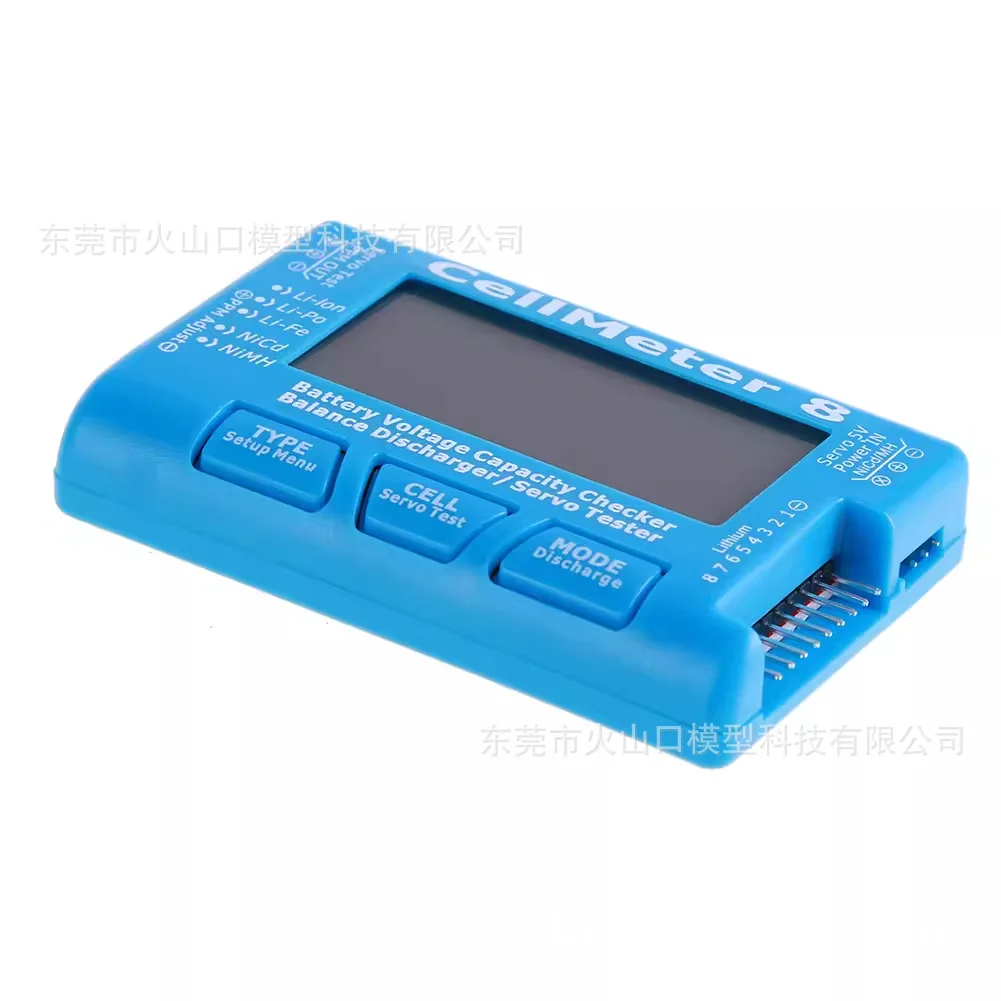 CellMeter 8 8S Electric Display Servo Test Narrow Frequency Servo Tester Battery Discharger Lithium Battery