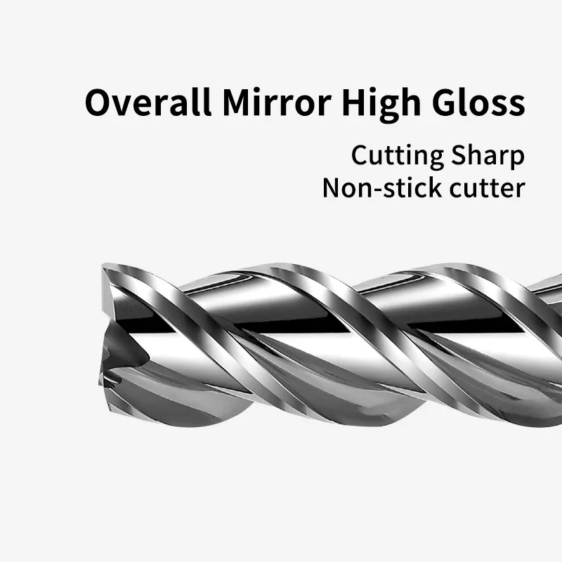 3F End Mill 3 Flutes Aluminum Milling Cutter CNC High Performance Machining Tool Tungsten Carbide