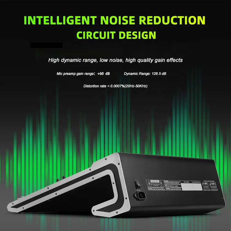 Konsol Speaker Digital Video Profesional 12 Saluran Berkualitas Tinggi TLF Xtuga Dengan Pengontrol Output Reverb Dj Karaoke