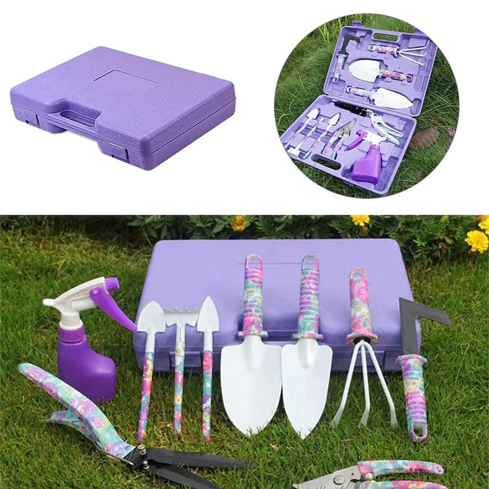 

Садовый набор с цветочным принтом, лейка/лопата, набор садовых инструментов, лейка, двор, газон и садоводство, ручные садовые инструменты