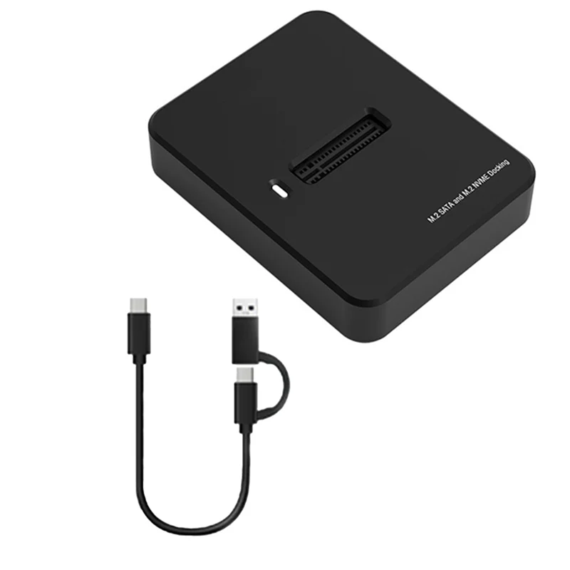 AEE7-База жесткого диска NVME/SATA с двумя протоколами 10G, скорость записи онлайн, SSD, внешняя портативная база жесткого диска типа C