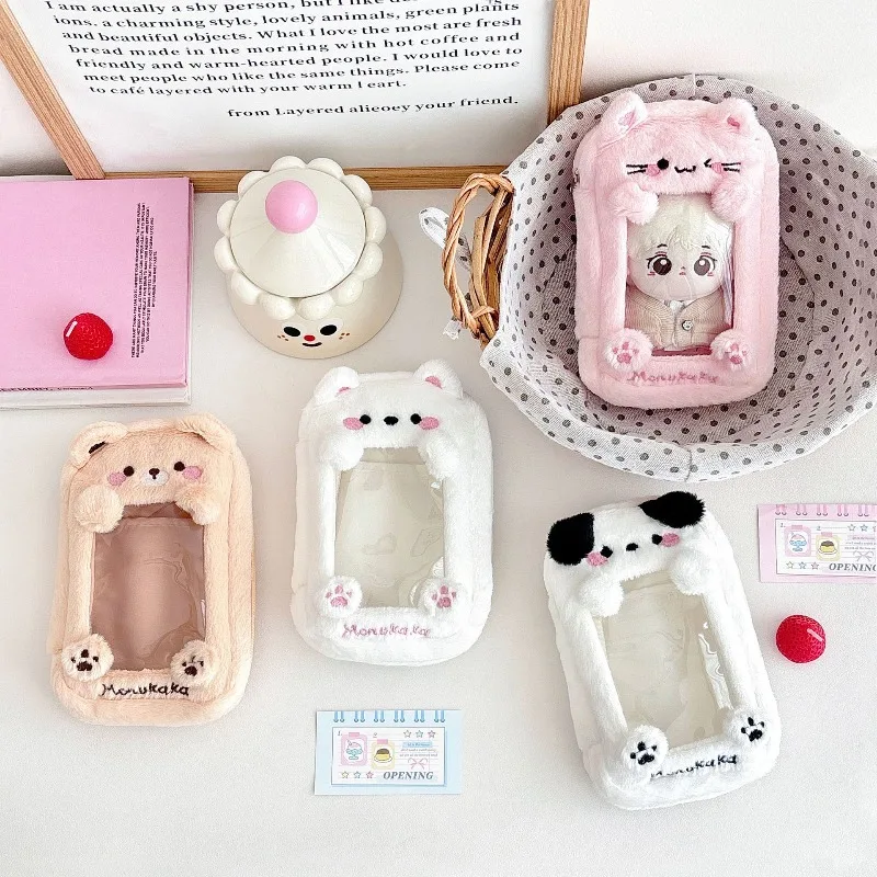 

Plush Carrier Bag Cute Cartoon Ita Bag for Storage Multi-functional Stroll Pencil Case with Wrist Strap Kawaii Accessories