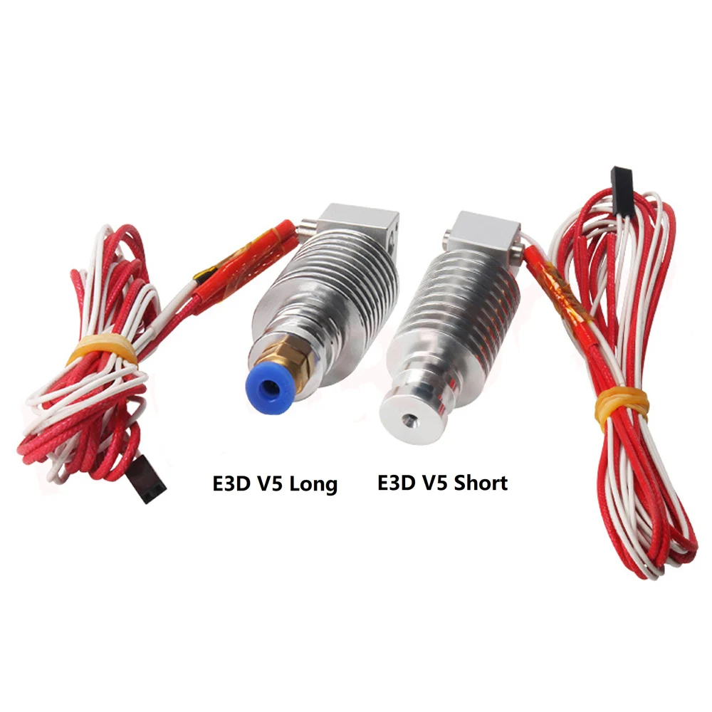 RAMPS E3D V6 J-head Metal Extrusion Head for 1.75/3mm Filament  Volcano Hotend 12/24V Heater Cartridge 0.6/0.8/1.0/1.2mm Nozzle