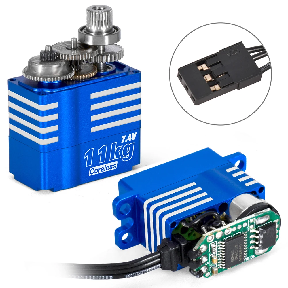 9IMOD RC Digatal Servo 11KG Coreless Metal Gear Servo 4.8-8.4V voor 1/8 1/10 1/12 1/18 RC Auto RC Helicopter DIY Accessoires