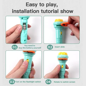 Lantern Projector Lamp toy Beautiful Drawing Creativity Toy Laminho Projector Lamping Baby Toy Sleeping Book Stories Book 8 Main Sales Children's Lantern - №1