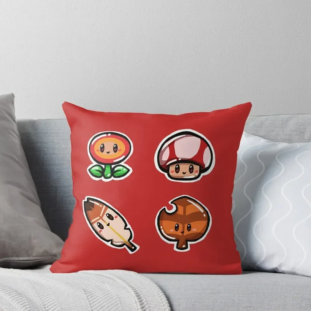 

Mushroom Kingdom Pack 01 Throw Pillow Decorative Cushions Christmas s Covers luxury covers Christmas Pillowcase pillow