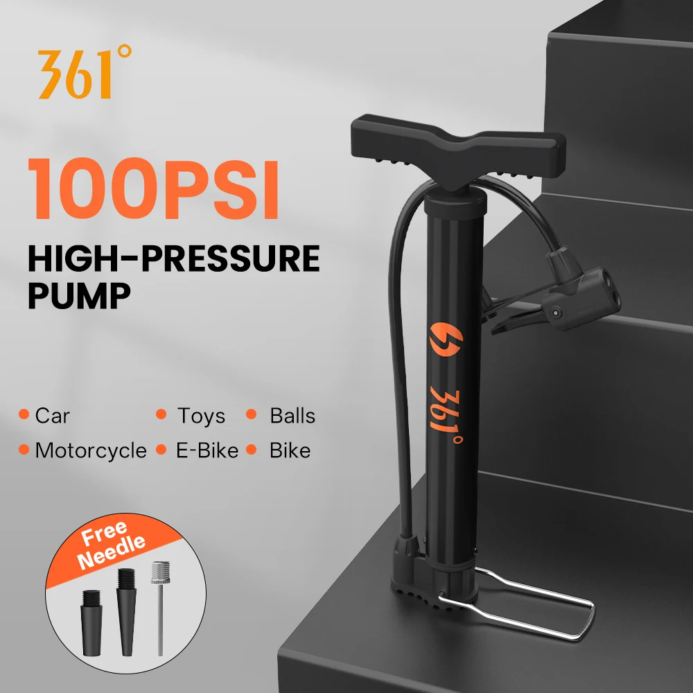 AliExpress 361° 361 Degrees Bicycle Pump 100PSI Manual Bike Air Pump Schrader Presta MTB Road Cycling High Pressure Tire Inflator for Bicycle