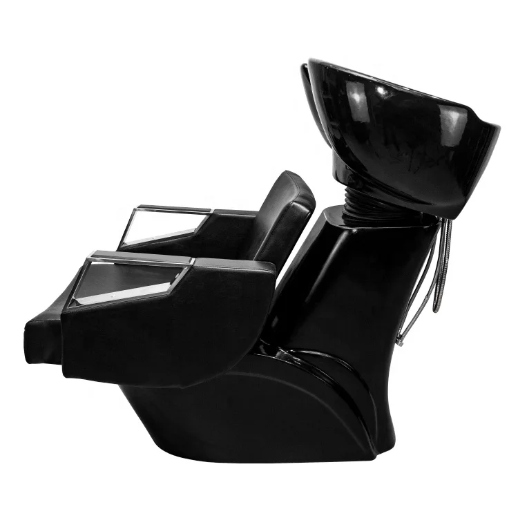 Top quality hairdressing shampoo chair backwash with ceramic wash bowl hair washing