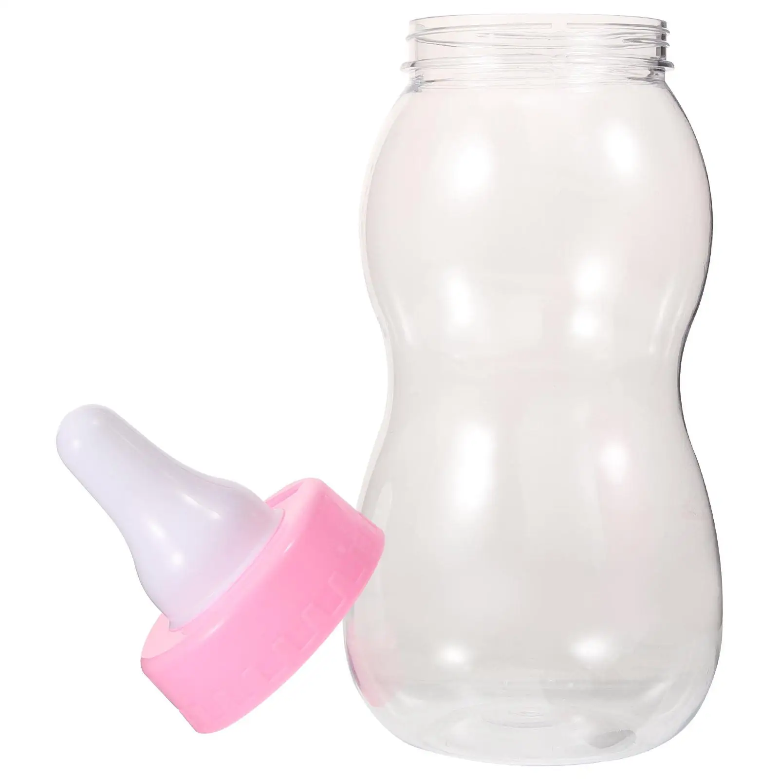 

Funny Baby Bottle Piggy Bank Lovely Money Box Supplies Desktop Ornament Birthday Gift for Children Pink