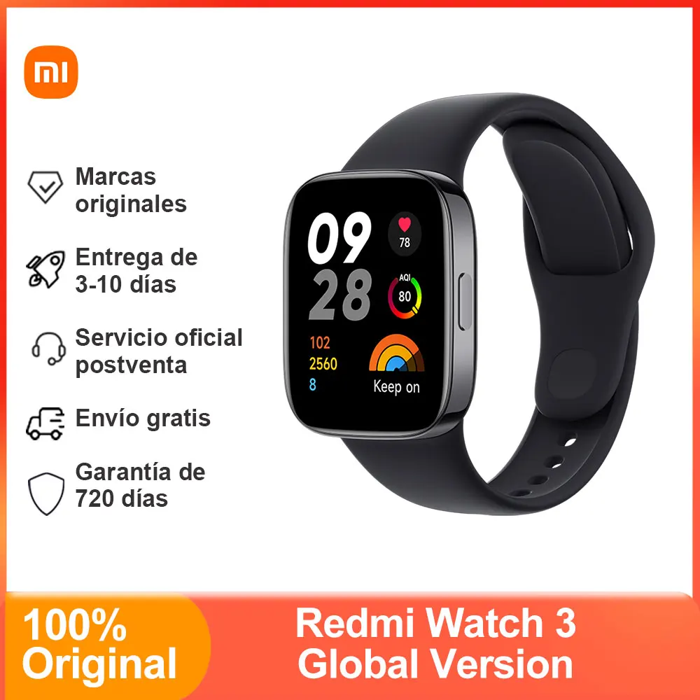 Xiaomi Redmi Watch 3 Smart Watch, Blood Oxygen Heart Rate, 1.75