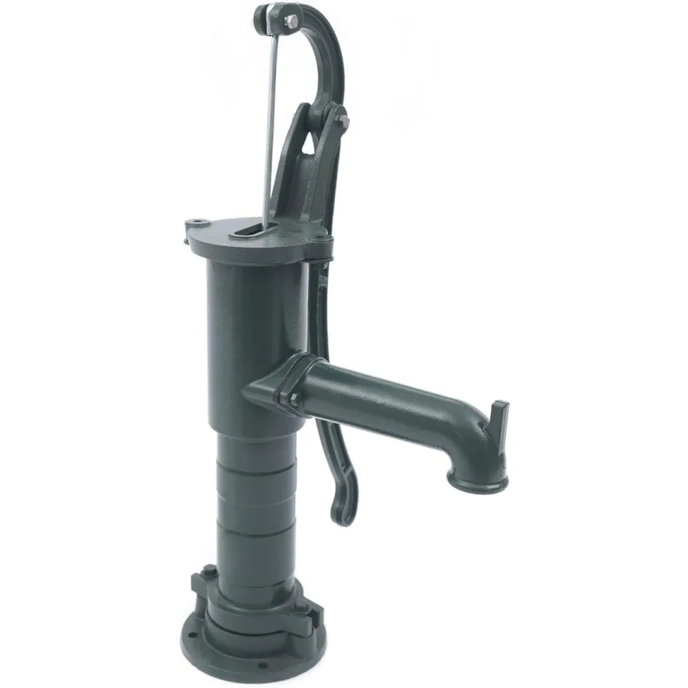 

Hand Well Pump, Manual Deep Water Pump Handheld Pitcher Pump, Cast iron decorative hand pump with Extended Spout, Outdoor Yard