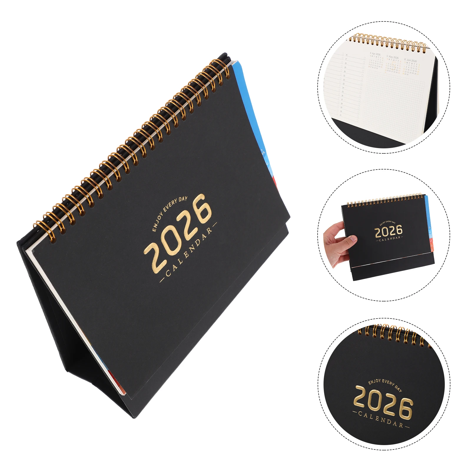 

Desktop Calendar Notepad Daily Planner 2026 Aesthetic Day Date Display Paper Appointment Book Compact Monthly Office Agenda
