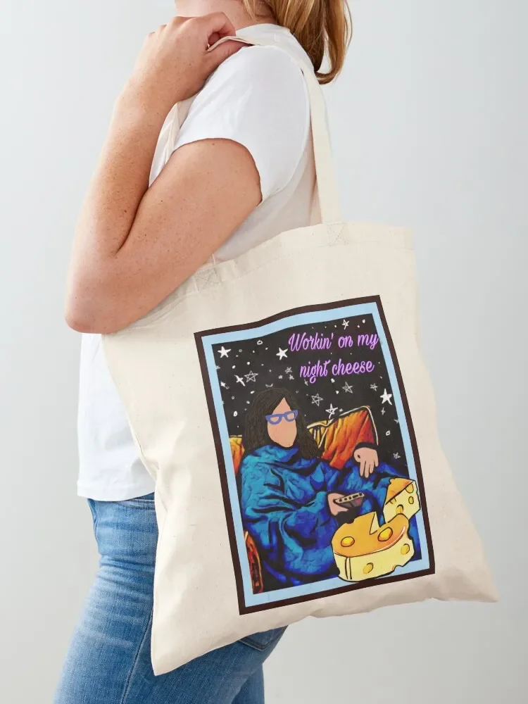 Workin' on my Night Cheese: Liz Lemon. Tote Bag cute pouch bag hand bag canvas tote hand bags