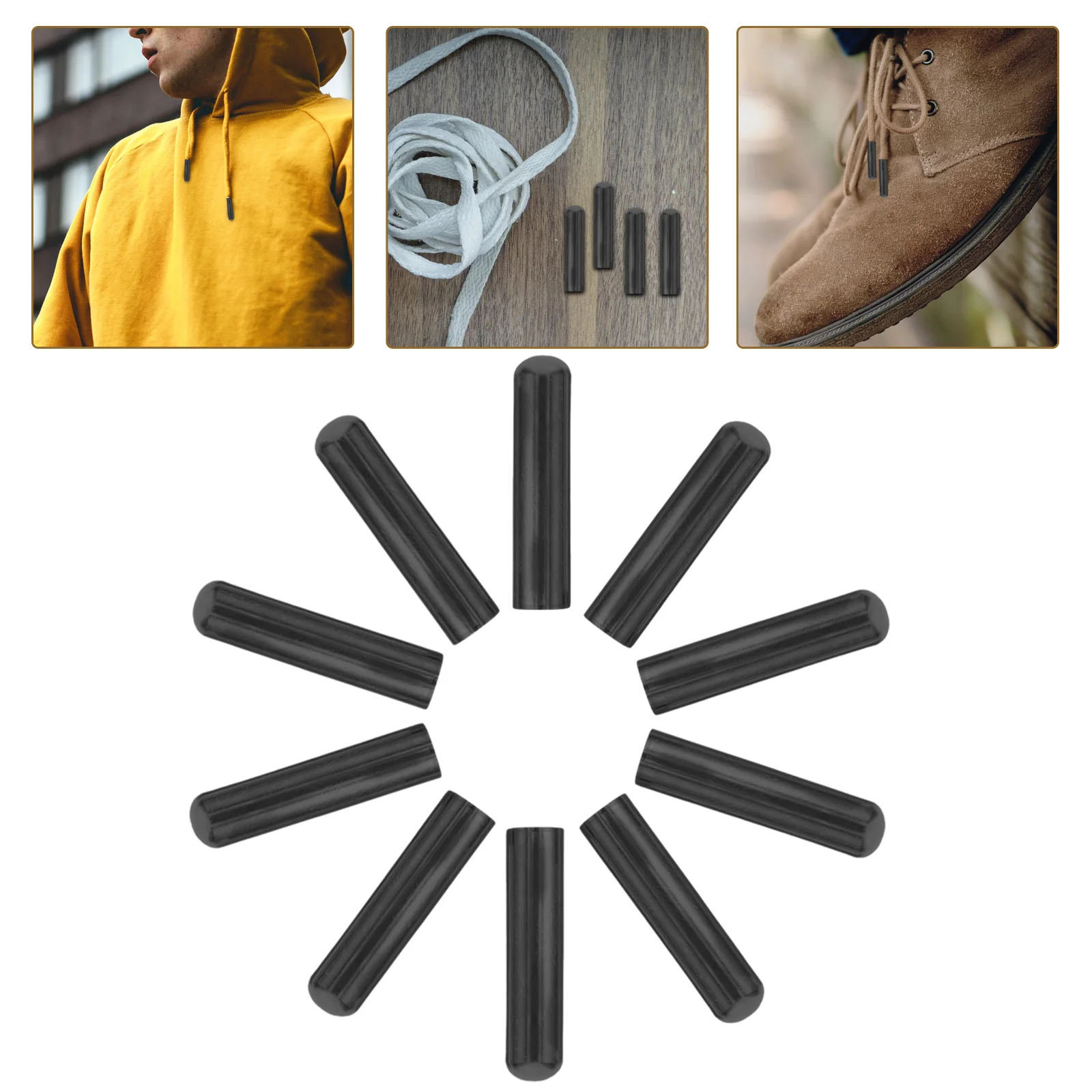 50 Stück Hutseil-Schwanz-Clip zum Aufhängen, Uhr, Schnürsenkel, Metallspitzen, Schnürsenkel, Ersatz für DIY-Schnalle, Hosen, Gürtel, Sporthose