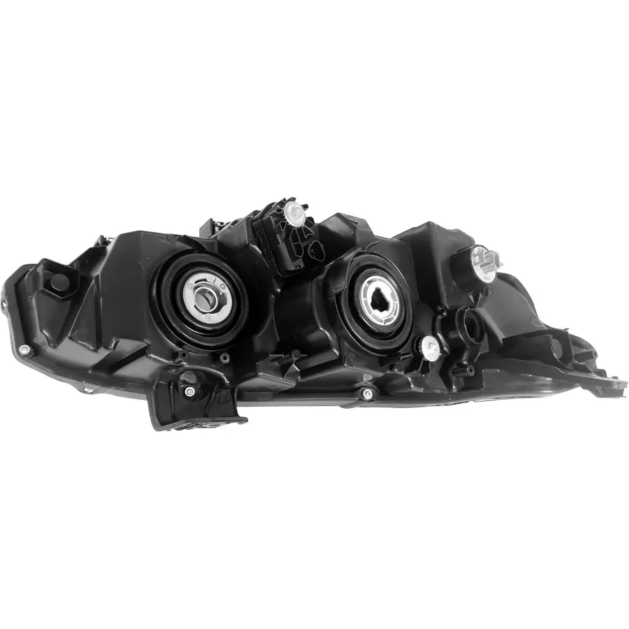 2 قطعة مجموعة مصابيح الهالوجين كروم الإسكان واضح عدسة LED كشافات الجانب الأيسر والأيمن ل 2016 2017 2018 2019 2020 2021 Hon #3