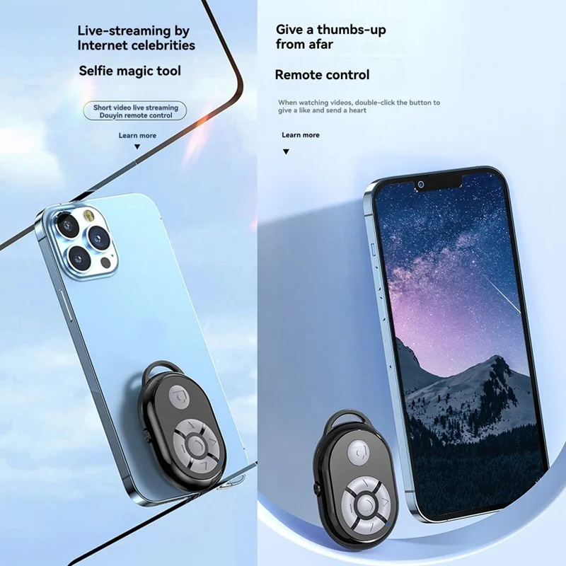 【Exclusive!】Compact Wireless Bluetooth Remote Control For Mobile Phone For Selfies Camera Shutter Controller