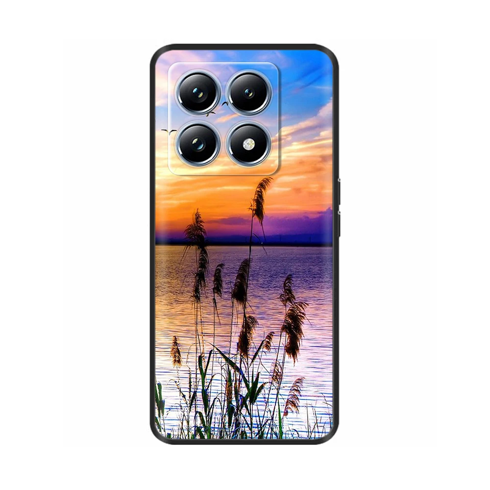 For Xiaomi 14T Pro Case Silicone Luxury Flower Soft Bumper For Xiaomi Mi 14T Phone Cover Fashion TPU Fundas for Xiaomi 14T 14 t