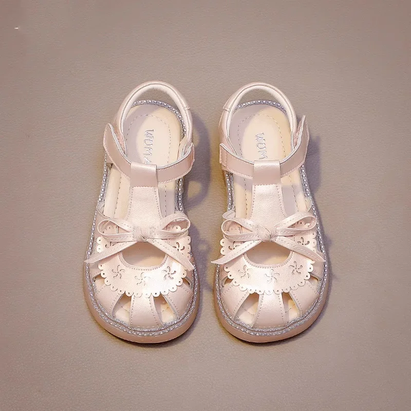 

Summer New Girls' Sandals Trendy Princess Shoes Walking Shoes Children's Soft Sole Hollow Out Breathable Shoes