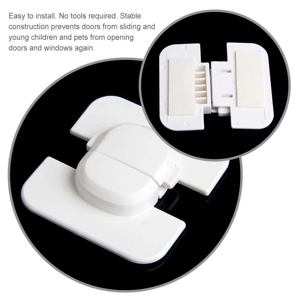 

4pcs Fridge Door Safety Locks Smooth Safe Material Easy Install No Tools Required Childproof Locks For Refrigerator