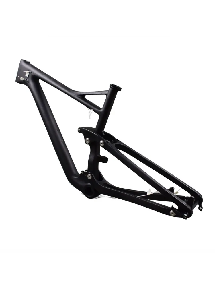 AliExpress Airwolf T1000 Carbon Full Suspension MTB Frame 29er 122mm Travel Enduro Bike Frame with Internal Cable Routing Boost 12x142mm PF30 BB