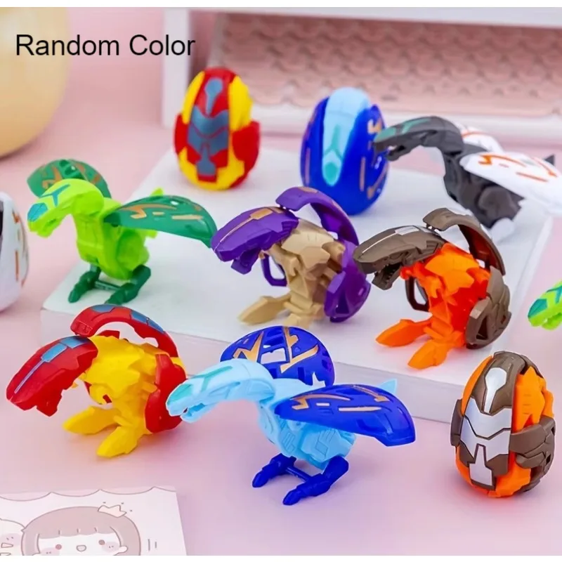 10/30/50 piezas Huevo de Dinosaurio Transformable, Estilo Aleatorio, Recuerdos para Fiestas, Suministros para Fiestas y Festivales, Monstruo Dinosaurio Simulado