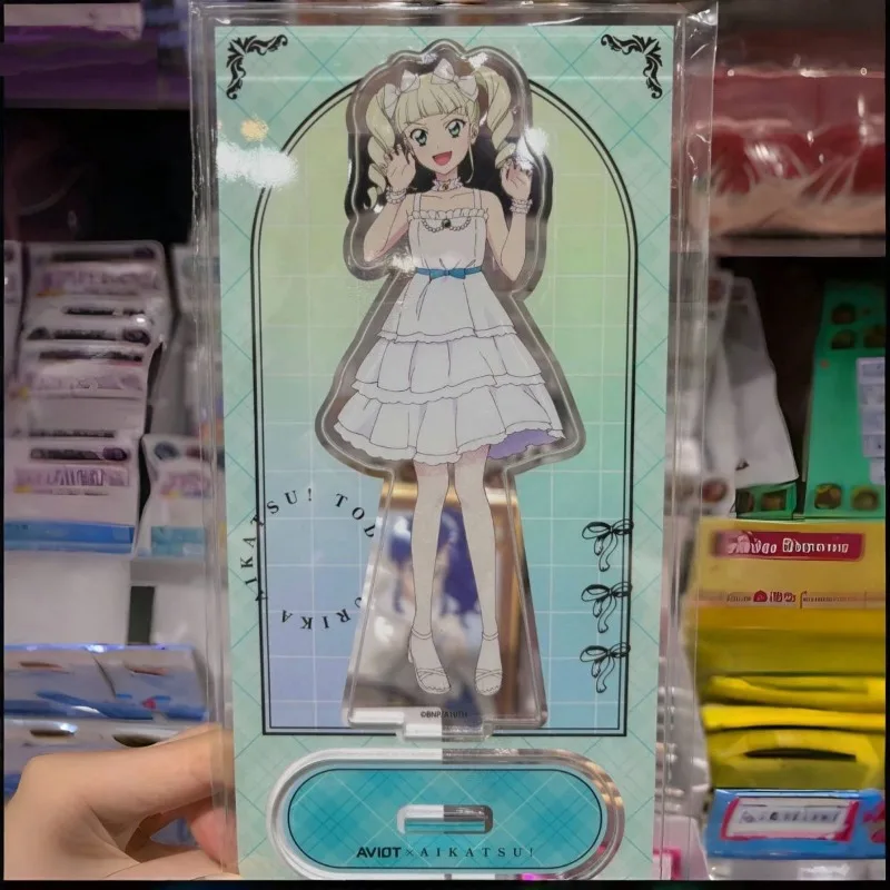 Aikatsu أنيمي دمى أشكال الاكريليك حامل Todo Erika شخصية الحلي لمكتب أفضل صديق هدية عيد ميلاد لعبة أنيمي رائعة #3