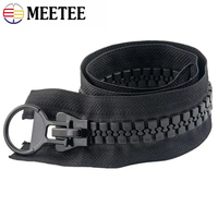 20# Meetee 60/75/80/100/150/200cm Extra Large Resin Zipper Down Coat Jacket Open-End Zippers Replaceable Zip Repair Accessories