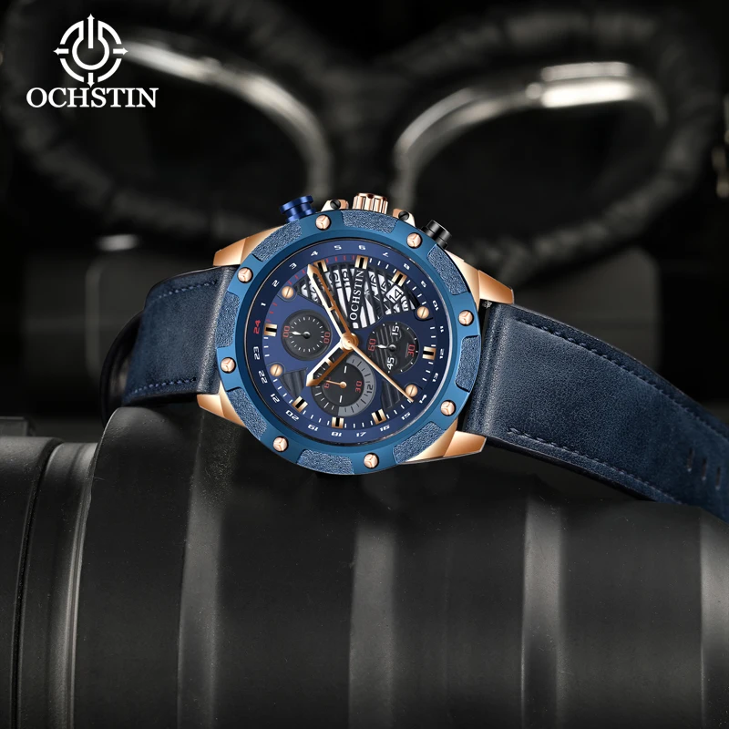 

Ochstin New 2024 Pilot Series Leisure Fashion Multi functional Quartz Movement Waterproof Watch High end Men's Quartz Watch