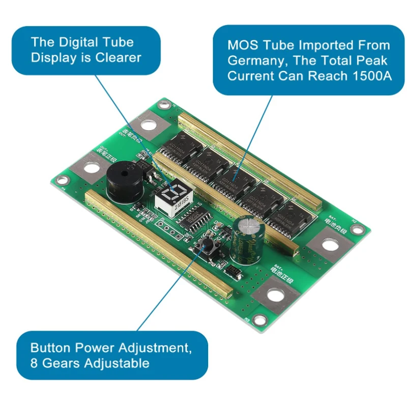 Scheda di controllo accessori completi fai da te 18650 saldatura automatica della batteria al litio saldatrice a punti portatile 12V