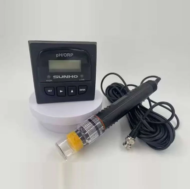 Controlador Digital de PH/ORP, instrumento de análisis de agua sensible a químicos, SUNHO PH/ORP PC-5750 con Sensor