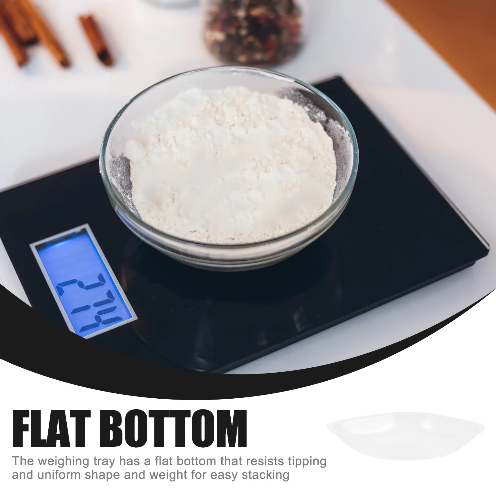 

20Pcs Diamond Shape Weighing Boats Plastic Trays for Laboratory Accurate Sample Measurement Mixing Dry Powders Liquids