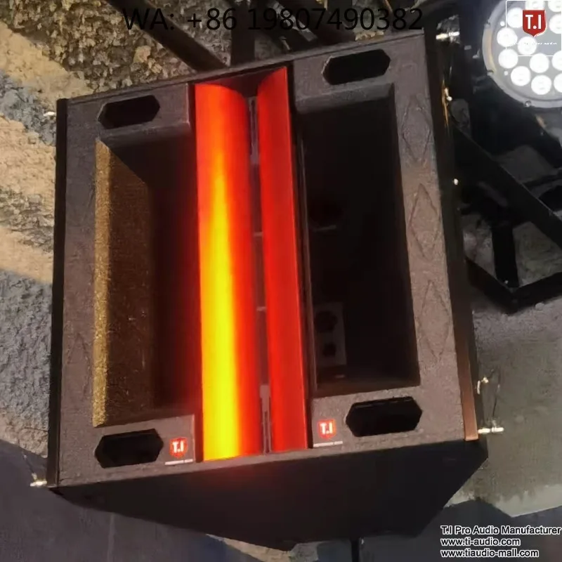 Altavoz Line Array de Tres Vías Personalizado con Doble Woofer de 12 Pulgadas, Altavoz Profesional para Fiestas, Iglesias y Música
