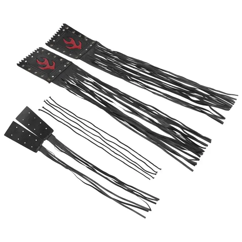 Professional 4Pcs/Set Universal PU Motorcycle Handlebar Tassel Fringe Grip Cover Lever Cover For Victory Cruiser
