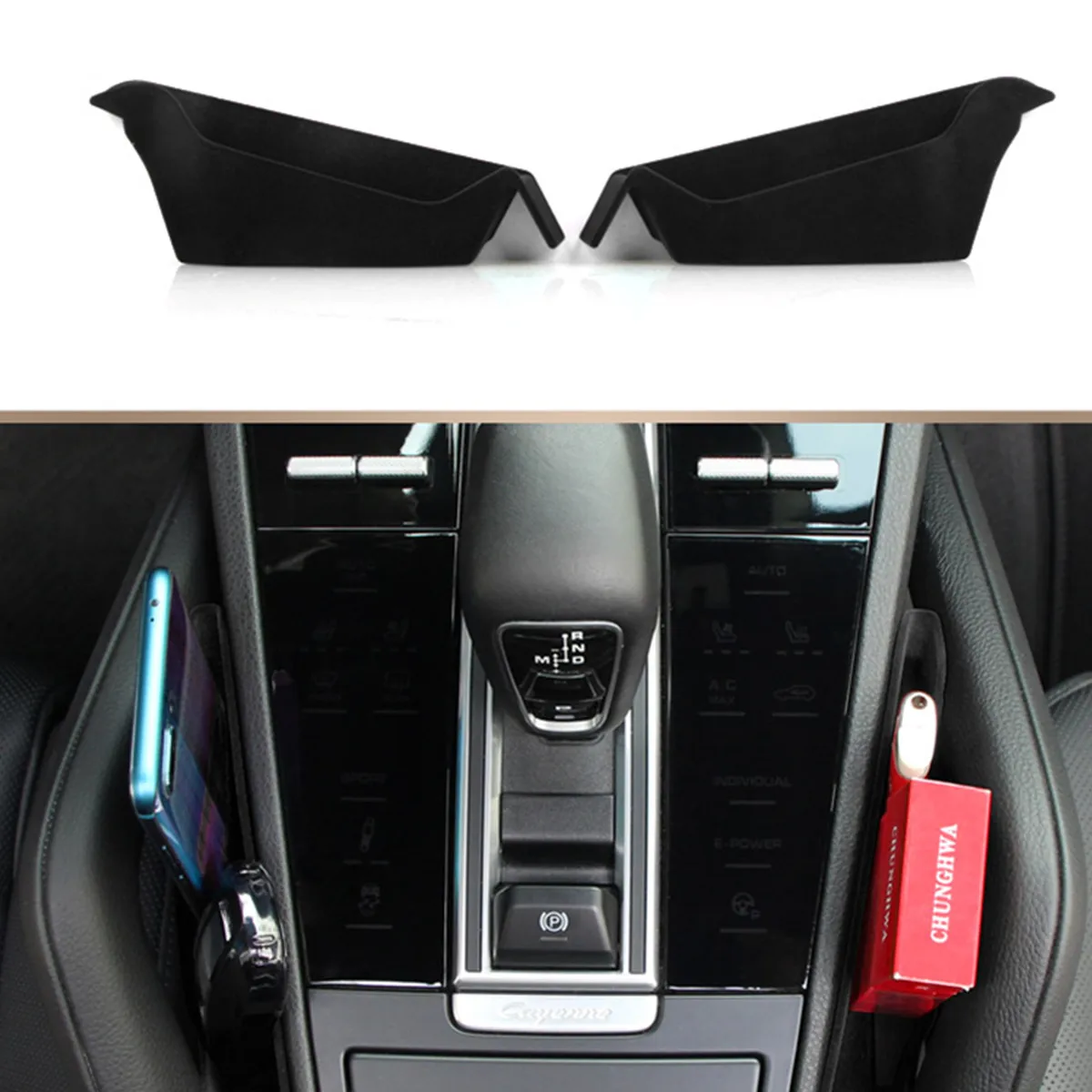 Console Multifunctional Armrest Box Storage Container Organizer Car Center Tray Holder For Porsche Cayenne 2018 2019 Accessories