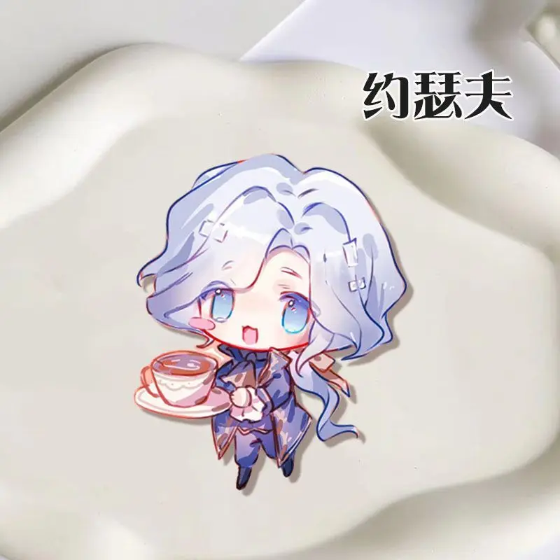 دبابيس شارة أنيمي تأثيري للملابس ، ديكور حقيبة الظهر ، هدايا زميل الدراسة ، لاعب الهوية ، جوسيف ، ديسولنيرز