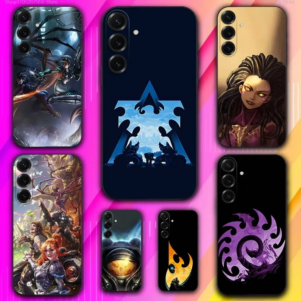 

S-Starcrafts-2-Game For Samsung A 73,72,71,53,52,51,41,40,30,22,21,13,12,Note 20,10,9 Ultra Pro 5G Black Soft Phone Case