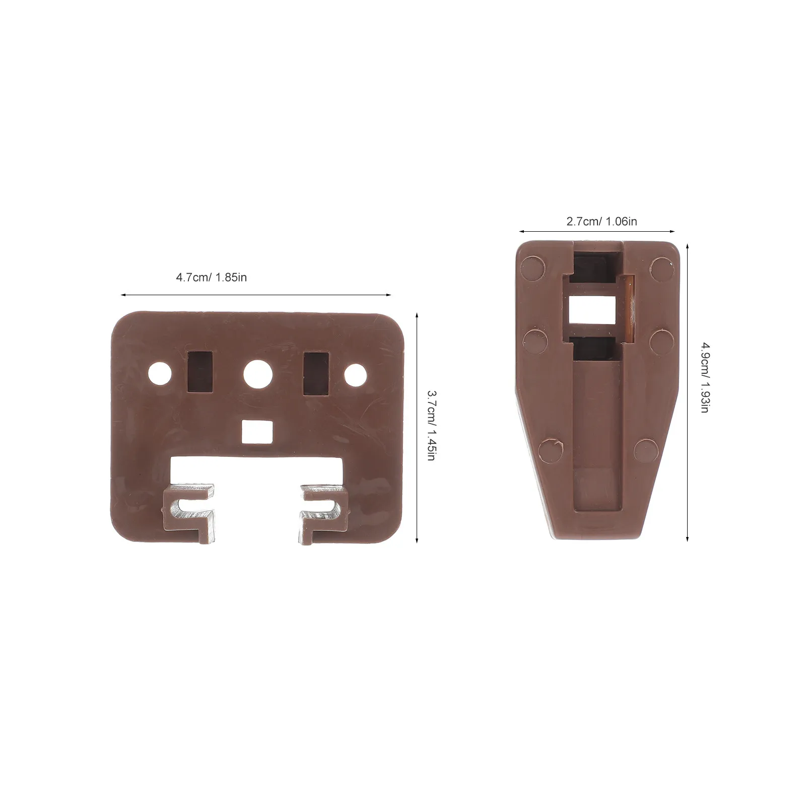 4Set Drawer Track Guides Plastic Positioner Installation Parts for Furniture Dresser Cabinet Drawer Slide Repair Accessory Kit