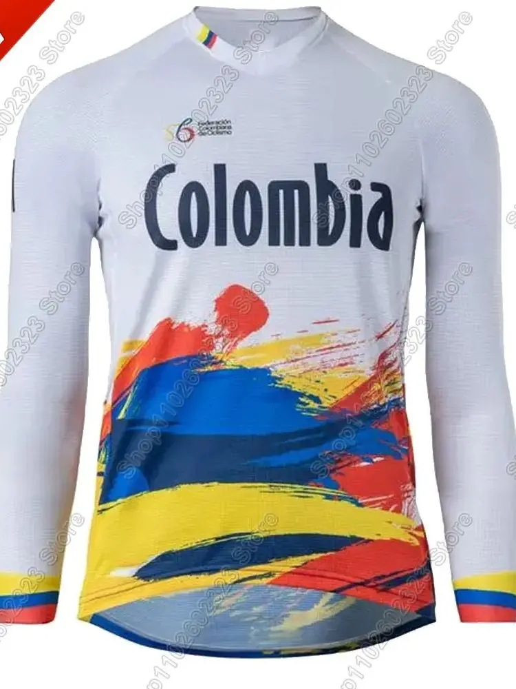 AliExpress NONE 2025 Colombia Team T Shirt Unisex BMX Cycling Jersey Federation Colombia MTB GYM Outdoor Tech Shirt Training Tops Fitness Jersey