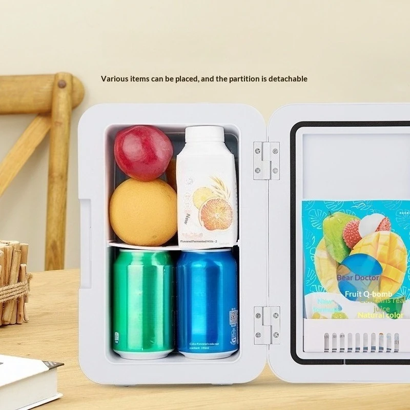 8L Semiconductor Car Refrigerator for Dormitory Use Cold/Warm Energy Saving Silent Operation Auto-Defrost Can't Freeze