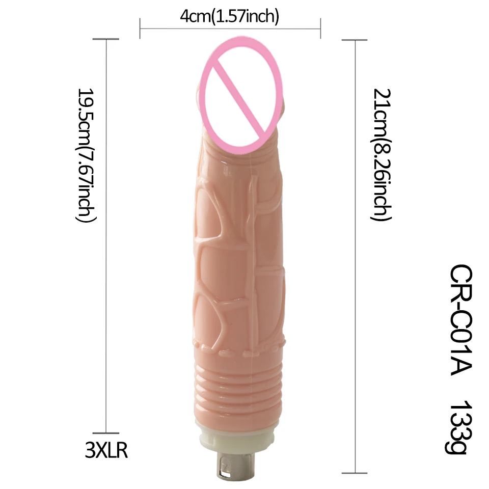 FREDORCH Adds Dildo Male Female Sex Toys with 3XLR Connector Sex Machine Accessories for Vaginal Anal Sex Accessories