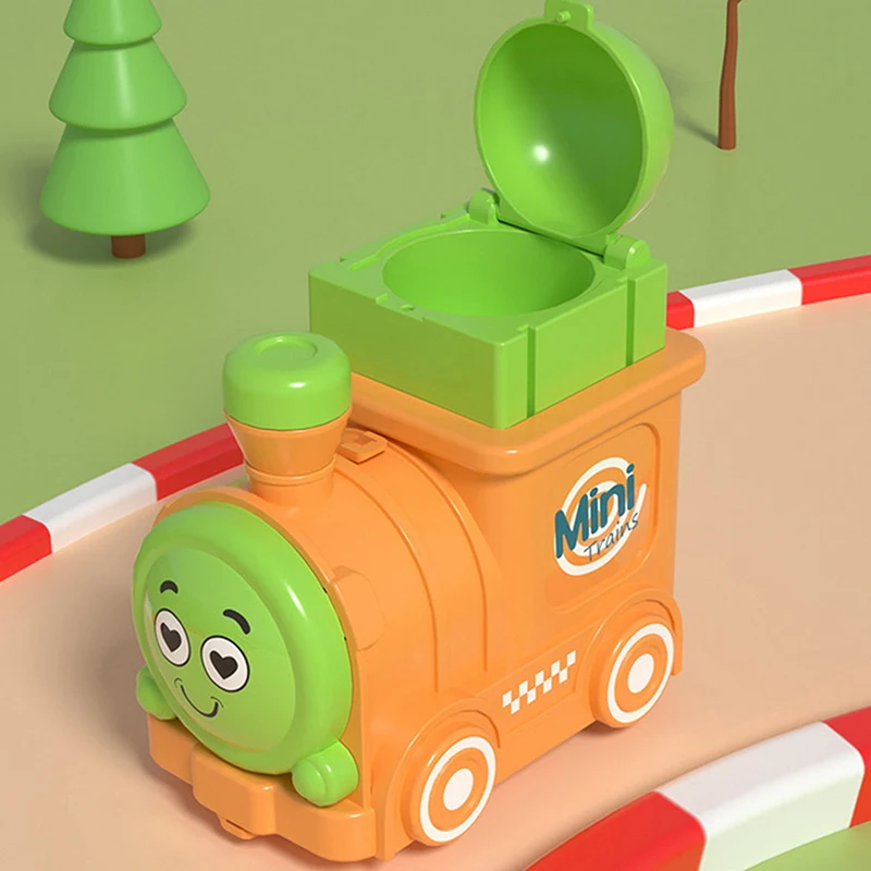 لعبة ممارسة ووكر للأطفال، رسوم متحركة صغيرة لقطار القصور الذاتي، هدية عيد ميلاد اللغز #5